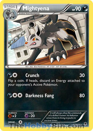 Mightyena #54/119 Rare - Phantom Forces Pokemon card