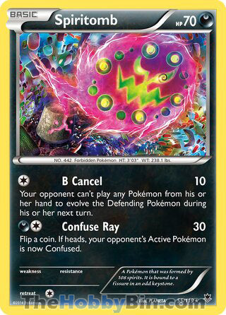 Spiritomb #55/119 Rare - Phantom Forces Pokemon card