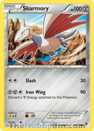 Skarmory #59/119 Common - Phantom Forces Pokemon card