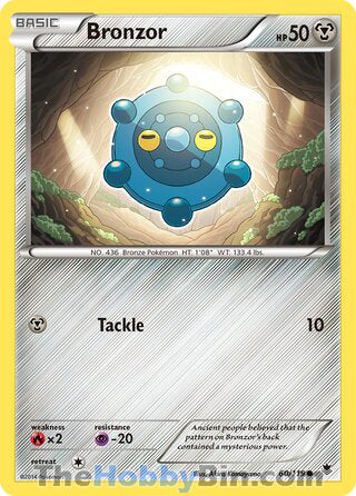 Bronzor #60/119 Common - Phantom Forces Pokemon card