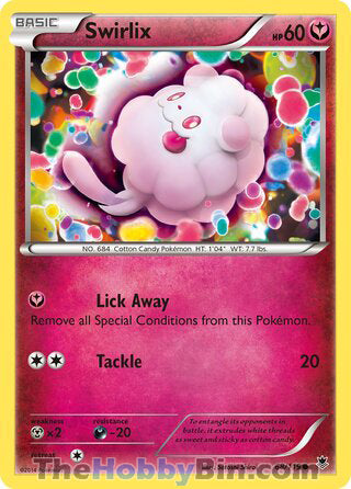 Swirlix #68/119 Common - Phantom Forces Pokemon card