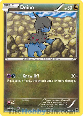 Deino #72/119 Common - Phantom Forces Pokemon card