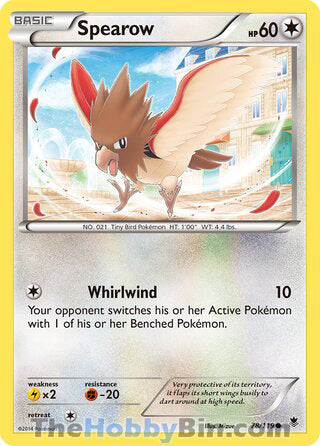 Spearow #78/119 Common - Phantom Forces Pokemon card