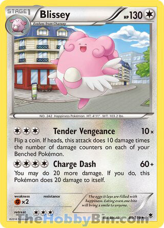 Blissey #81/119 Rare - Phantom Forces Pokemon card
