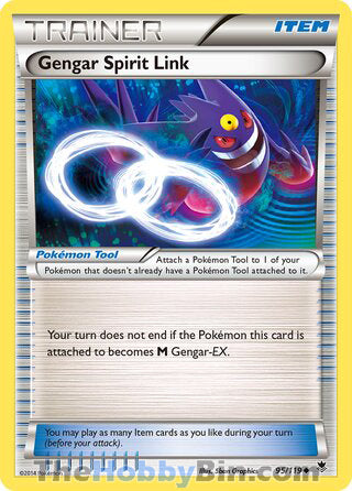 Gengar Spirit Link #95/119 Uncommon - Phantom Forces Pokemon card