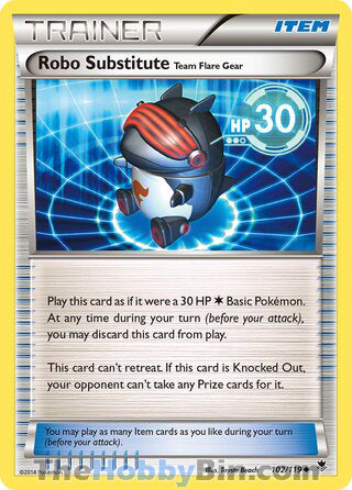 Robo Substitute #102/119 Uncommon - Phantom Forces Pokemon card