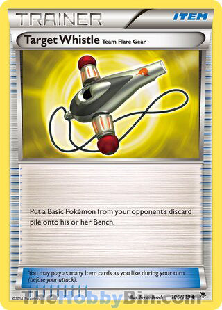 Target Whistle #106/119 Uncommon - Phantom Forces Pokemon card