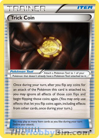 Trick Coin #108/119 Uncommon - Phantom Forces Pokemon card