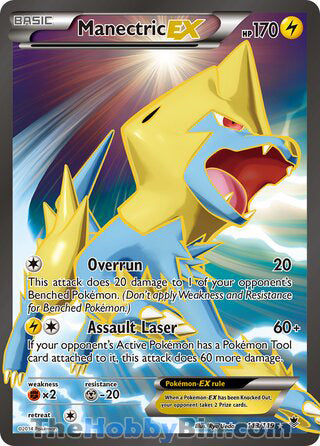 Manectric EX #113/119 Ultra Rare - Phantom Forces Pokemon card