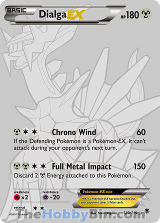 Dialga EX #122/119 Secret Rare - Phantom Forces Pokemon card