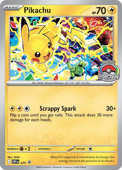 Pikachu World Championship Promo #225