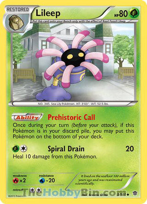 0003 Lileep Uncommon Plasma Blast