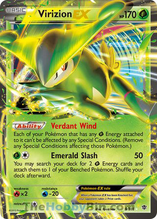 0009 Virizion EX Ultra Rare Plasma Blast