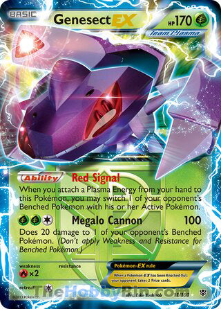 Genesect EX Plasma Blast Ultra Rare #11/101