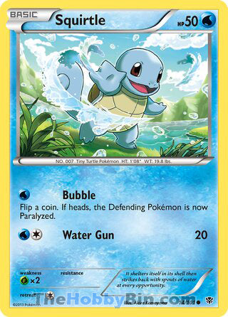 Squirtle Plasma Blast Common #14/101