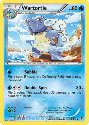 0015 Wartortle Uncommon Plasma Blast