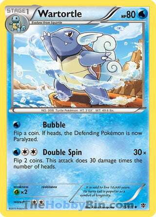 Wartortle #15/101 Uncommon - Plasma Blast Pokemon card
