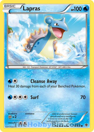 Lapras #17/101 Common - Plasma Blast Pokemon card