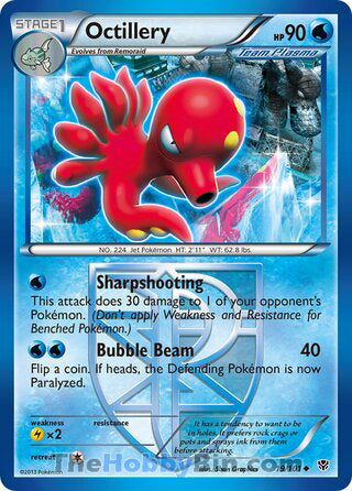 Octillery #19/101 Uncommon - Plasma Blast Pokemon card