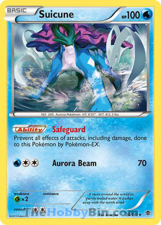 Suicune Plasma Blast Rare #20/101