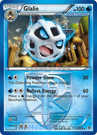 Glalie #22/101 Uncommon - Plasma Blast Pokemon card