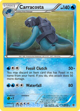 Carracosta #28/101 Rare - Plasma Blast Pokemon card