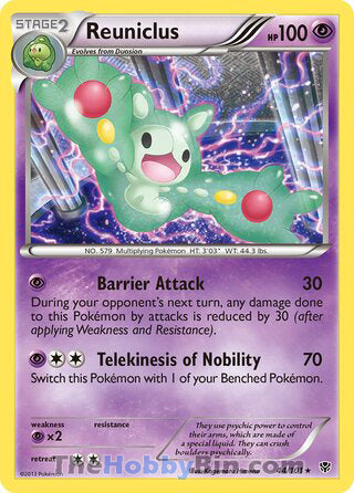 Reuniclus Plasma Blast Rare #44/101