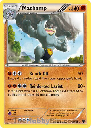 Machamp #50/101 Rare - Plasma Blast Pokemon card