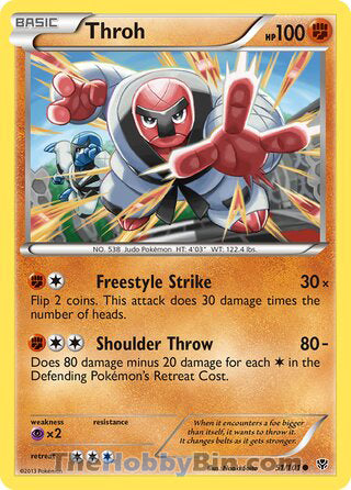 Throh #51/101 Common - Plasma Blast Pokemon card