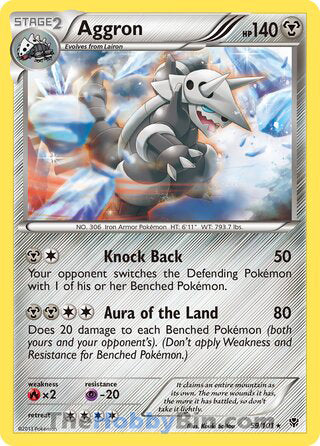 Aggron #59/101 Rare - Plasma Blast Pokemon card