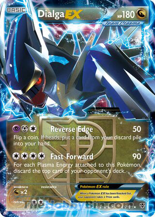 Dialga EX #65/101 Ultra Rare - Plasma Blast Pokemon card