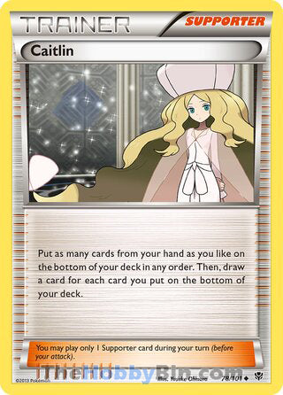 Caitlin #78/101 Uncommon - Plasma Blast Pokemon card