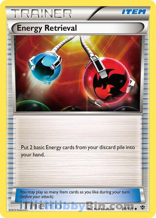 Energy Retrieval #80/101 Uncommon - Plasma Blast Pokemon card