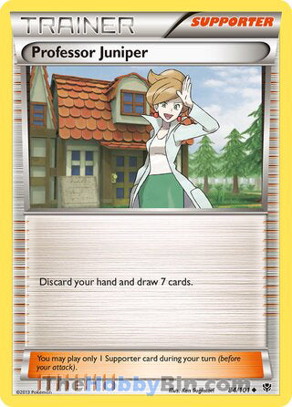 Professor Juniper #84/101 Uncommon - Plasma Blast Pokemon card