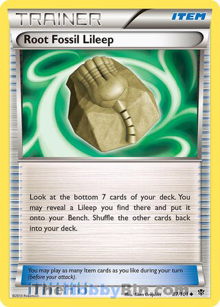 Root Fossil Lileep #87/101 Uncommon - Plasma Blast Pokemon card