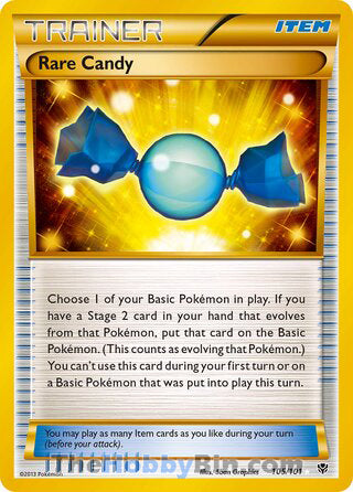 Rare Candy #105/101 Secret Rare - Plasma Blast Pokemon card