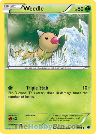 Weedle Plasma Freeze Common #1/116