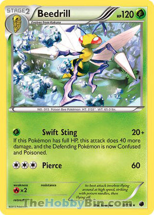 0003 Beedrill Rare Plasma Freeze