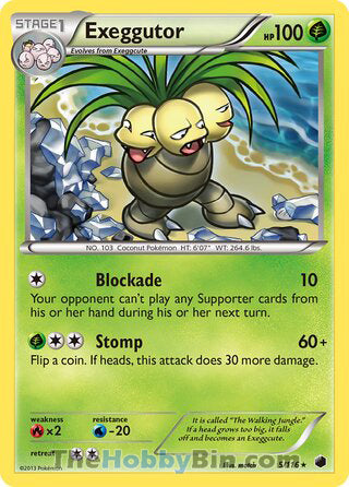 Exeggutor #5/116 Rare - Plasma Freeze Pokemon card