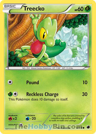 Treecko #6/116 Common - Plasma Freeze Pokemon card