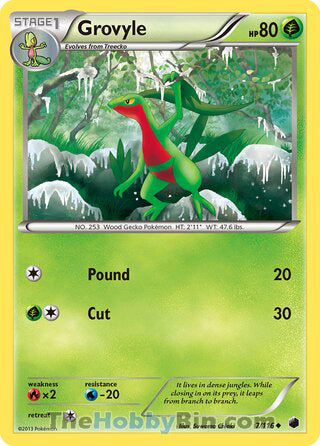 Grovyle Plasma Freeze Uncommon #7/116