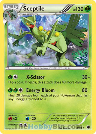 0008 Sceptile Holo Rare Plasma Freeze