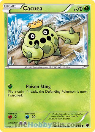 Cacnea #9/116 Common - Plasma Freeze Pokemon card