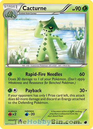0010 Cacturne Rare Plasma Freeze
