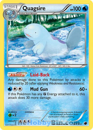 Quagsire Plasma Freeze Rare #22/116