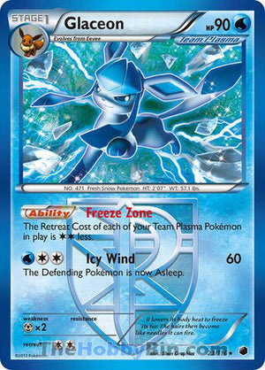 0023 Glaceon Rare Plasma Freeze