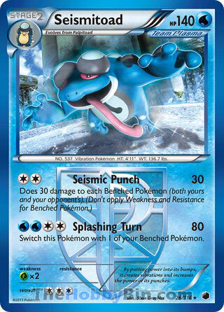 Seismitoad Plasma Freeze Rare #26/116