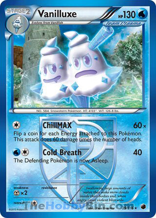 Vanilluxe Plasma Freeze Rare #29/116