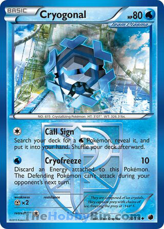 Cryogonal #30/116 Uncommon - Plasma Freeze Pokemon card