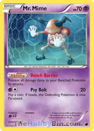 Mr. Mime Plasma Freeze Rare #47/116